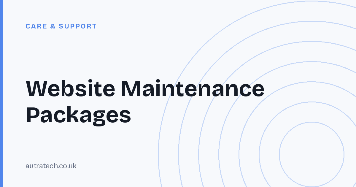 Website Maintenance Packages
