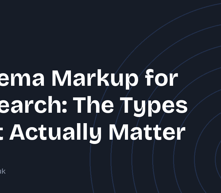 Schema Markup for AI Search: The Types That Actually Matter