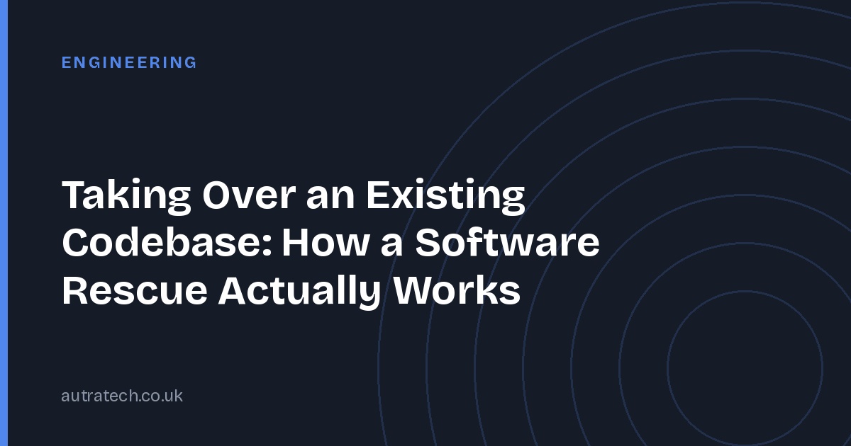 Taking Over an Existing Codebase: How a Software Rescue Actually Works
